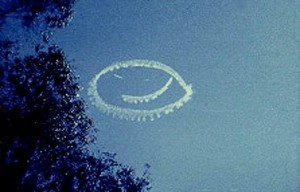 Live skywriting detail